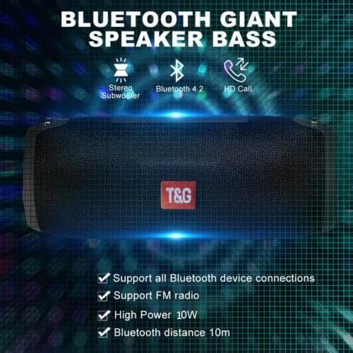 High Power 20W Bluetooth Speaker Bass Portable Column Wireless Stereo Subwoofer Music Playe Center With 3600mAh Battery Soundbox