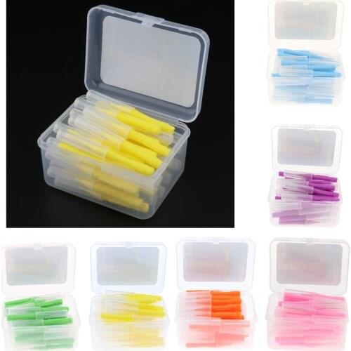 40pcs Professional Den-tal Interdental Brush Tooth Pick Toothpick Stick Tools