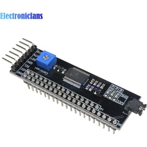 MCP23017 5V Expander 1602/2004/12864 LCD Driver Module I2C IIC Serial Interface Adapter Board Contrast Adjustment For Arduino
