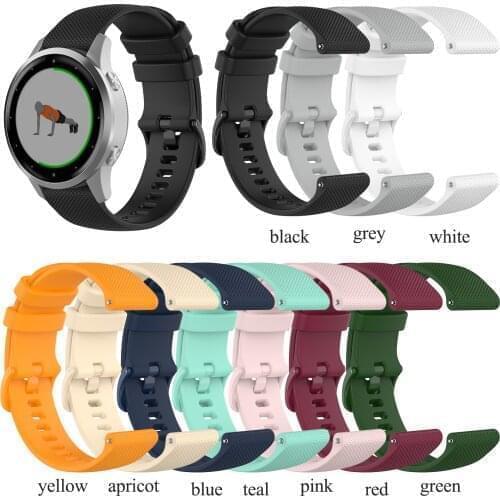 Quick Release 22mm Plaid Check Silicone Strap for Garmin vivoactive4 Active Huawei GT2E GT2 46mm Amazfit GTR 47 Replacement Band