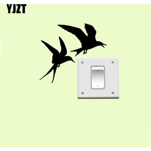 Happy Guys Birds Vinyl Switch Sticker Animal Simple Decorative Wall Decal Decor Fashion 8SS-0233