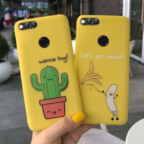 Silicone Phone Case For Huawei Honor 7X Cover Case Soft TPU Phone Back Cover Full Protective Coque For Huawei Honor 7X 7 X Funda