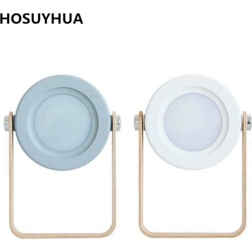 LED Modern Fashion USB Rechargeable Desktop Table Lamp New Small Night Light Home BedSide Decoration Light Grey/White Shell