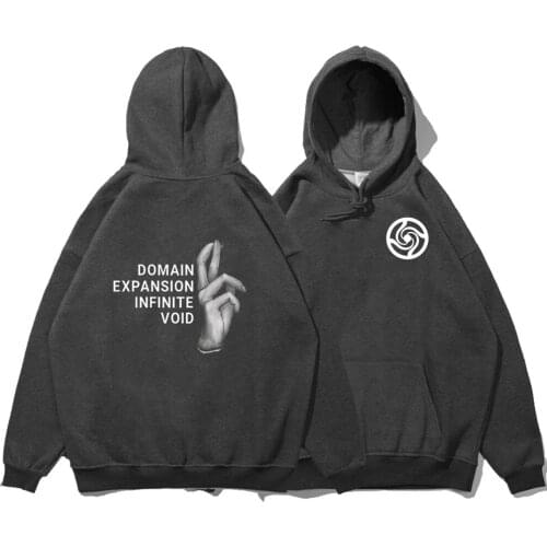 Gojo Satoru Harajuku Anime Hoodie Men Hip Hop Funny Hoodies Spring Hooded Tops Domain Expansion Sweatshirt Mens