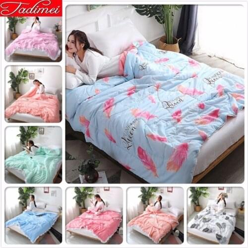 150*200 180*220 200*230 Autumn Summer Thin Quilt Adult Kids Soft Cotton Bedspreads 1.2m 1.35m 1.5m 1.8m 2.0m Bed Cover Blankets