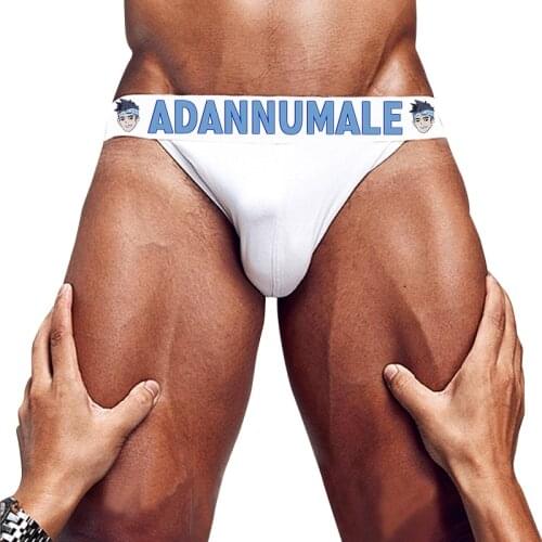 New Arrival Men Briefs Slip Cotton Underwear Sexy Man Underpants Breathable High Fork Panties Comfortable Mens Lingerie AD7103