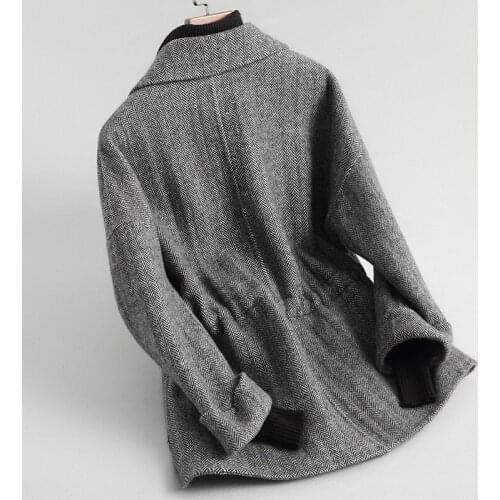 Double Sided Cashmere Coats Women Autumn Winter 2020 Top Quality Warm Wool Jackets Manteau Automne Femme Ydf72b MF641