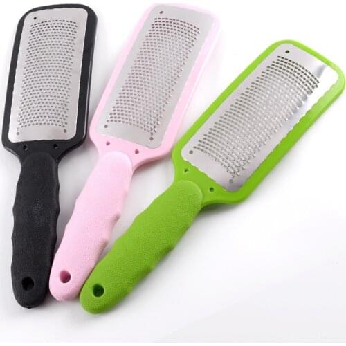 1pcs Professional Double Side Foot File Stainless Steel Foot Board File Dead Skin File Pedicure Tool Foot Rubbing Board