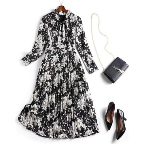 2021 Spring New Style French plus Size Womens Chiffon Dress