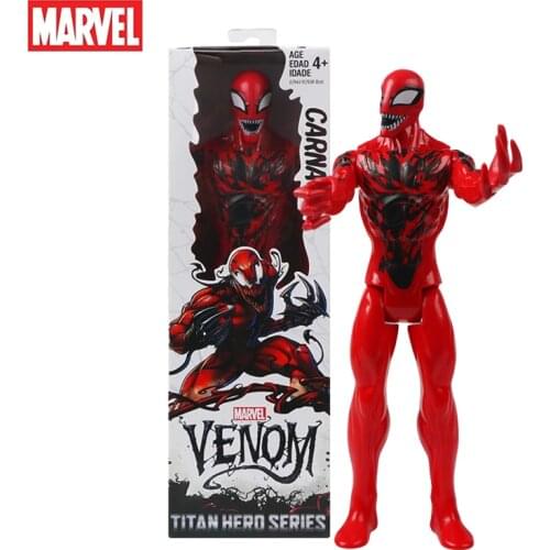 30cm Marvel Avenger Carnage Venom PVC Model Doll Titan Hero Series Action Figure of Carnage Venom Toys New Year Christmas Gift