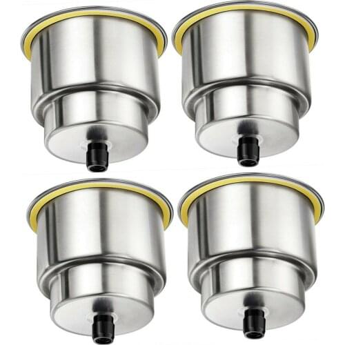Accastillage Bateau Marine Yachting 4 Piece Lamp Marine Boat Car for Camper Stainless Steel Cup Shape Drink Holder