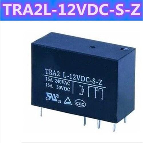Free shipping: 10PCS TRA2L-12VDC-S-Z TRA2L-12V-S-Z 8PINS 16A 12VDC Power Relay New original