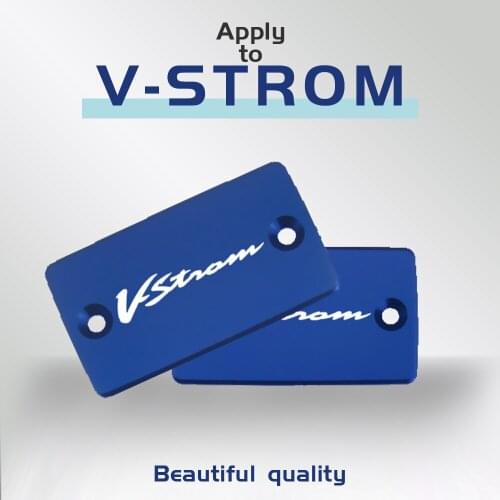 CNC Aluminum Motorcycle Brake Fluid Fuel Reservoir Tank Cover Cap FOR Suzuki DL 1000/V- STROM 1000 03-19 DL650/V-STROM 650 04-19