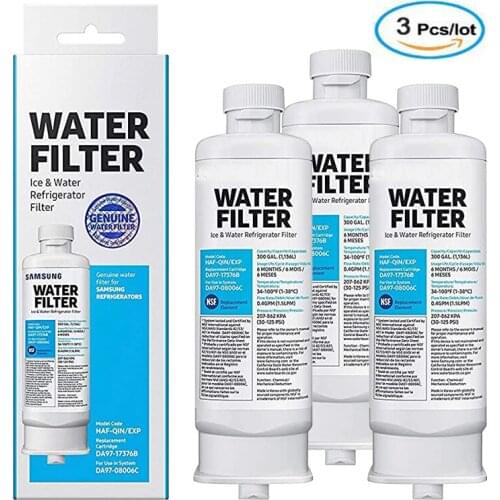 Replace Samsung DA97-17376B DA97-08006C, HAF-QIN, HAF-QIN / EXP, RF23M8070SG, refrigerator water filter (3 packs)