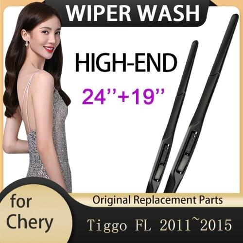 For Chery Tiggo FL 2011~2015 T11 Car Wiper Blade Front Windscreen Windshield Wipers Car Accessories J Hook Type 2012 2013 2014