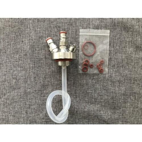 High quality New 304 Stainless Steel Mini Keg Tap Dispenser with 12'' beer hose for Mini Craft Beer Growler Homebrew Spear