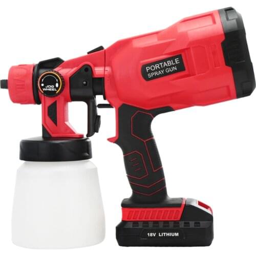 Electric Spray Gun 800ml Household Paint Sprayer High Pressur Gun Flow Control Airbrush Easy Spraying Cordless Electric Airbrush