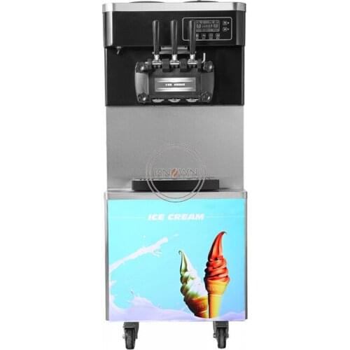 Hot sale 22-30L/h ice cream cone making machine commercial ice cream machine for sale with 3 flavors