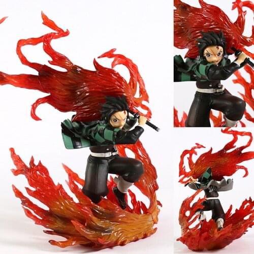 Demon Slayer Kamado Tanjirou Battle Ver Decorations Figure Doll Toy Collection Gift