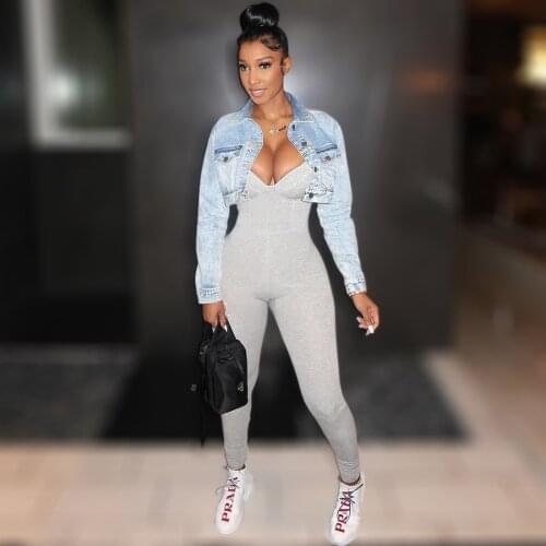 Curve Hugging Fit Grey Soft Loungewear Jumpsuit Sweetheart Neckline Skinny Pant Fit Jumpsuits