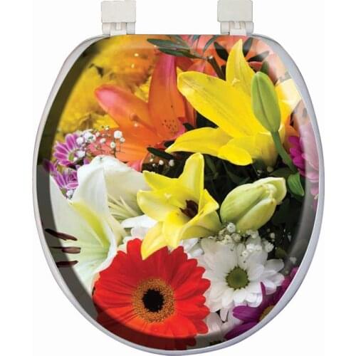 Softy Classic Pattern Soft Toilet Seat Cover White