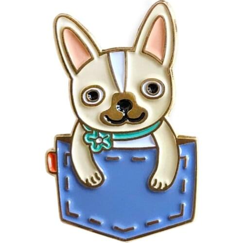 Dog soft Enamel pin badge