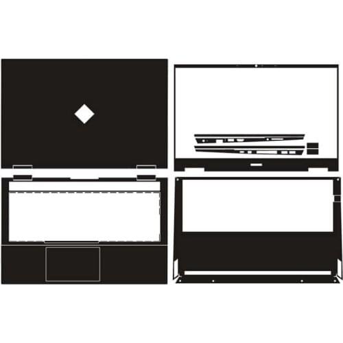 KH Laptop Sticker Skin Decals Cover Protector Guard for HP OMEN Laptop 15-en0034AX