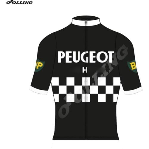 New Classical Retro Team Black Maillot Cycling Jersey Customized Orolling