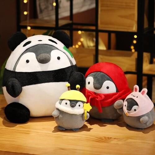 20-50cm Positive energy transforms into Penguin Plush Stuffed Toy Baby Cute Penguin Accompany Doll Kids Birthday Gift