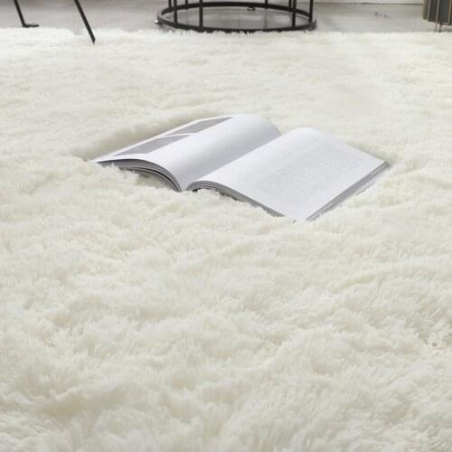 Tie-dye plush soft carpet living room white carpet bedroom non-slip floor mat bedroom absorbent carpet