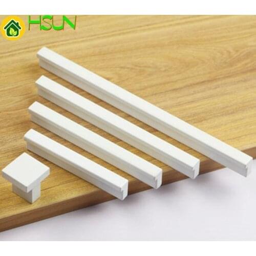 2.5'' 3.75" 5" 6.3" Square Dresser Knobs Handles White Drawer Pull Kitchen Cabinet Pulls Door Handle Knob Modern Cupboard Pulls