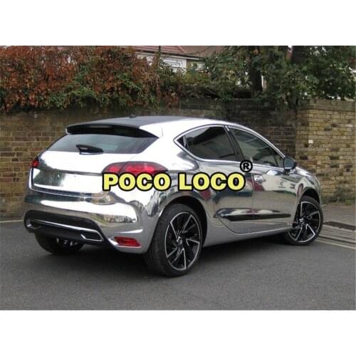 Silver Chrome Mirror Flexible Vinyl Wrap Sheet Roll Film Car Sticker Decal Sheet