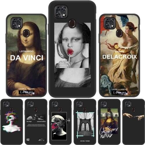 Mona Lisa Art David Silicone Case For ZTE Axon 11 SE Case Luxury Art Back Cover For ZTE Blade 20 Smart V2020 A7S 2020 Cases Capa