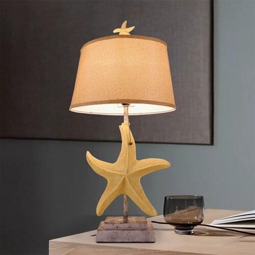 Modern Minimalist Table Lamp Bedroom Bedside Resin Fabric Desk Lamp Living Room Personality Home Decoration LED Warm Night Lamp