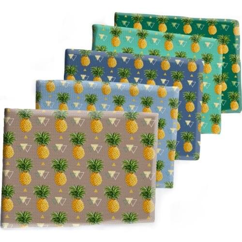 Pineapple Bullet Textured Liverpool Patchwork Fuit Cotton Tissue Kids home textile for fabric sewing 50*150CM