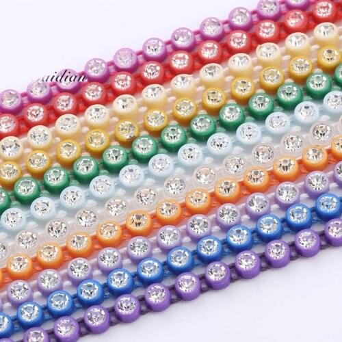 Wholesale Native Beadwork SS6 Crystal Rhinestone Banding Trim 10 yards each card Jewelry Earring Accessories