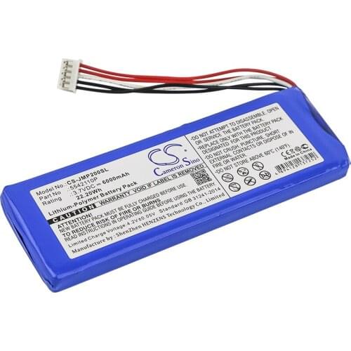 Cameron Sino Speaker Replacement Li-Polymer Battery 6000mAh For 5542110P JBL Pulse 2, Pulse II, P Free Tools