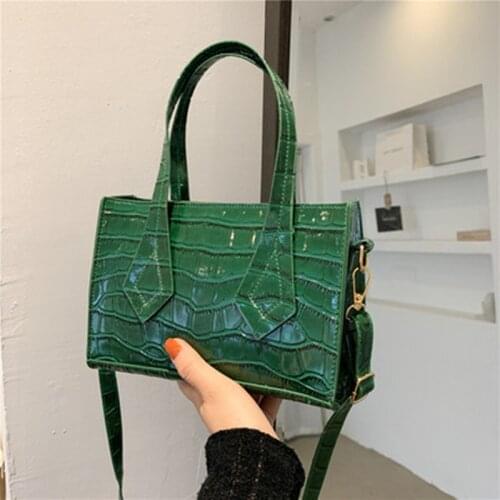 Stone pattern handbag female autumn 2021 new fashion texture ladies shoulder bag Korean style crossbody bag