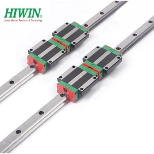 4pcs origial Hiwin rail HGR20 -L 400mm + 8pcs HGW20CC flange carriage blocks