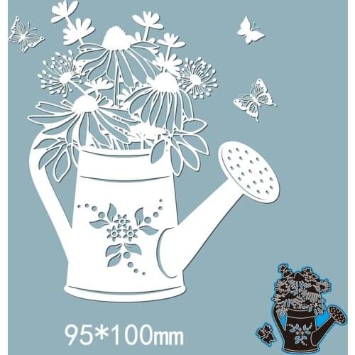 95*100mm Flower and Kettle Metal cutting Dies Craft Embossing Scrapbooking paper craft Greeting Card