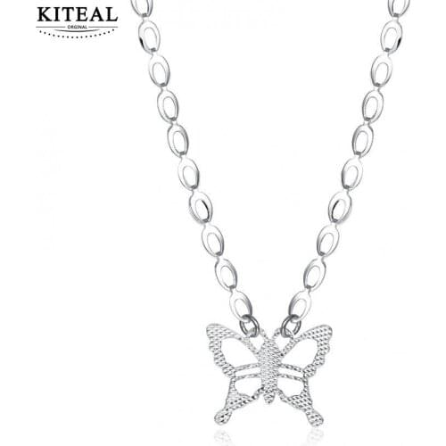 KITEAL Lose Money Promotions! silver plated necklaces & pendants butterfly tenis masculino margarida