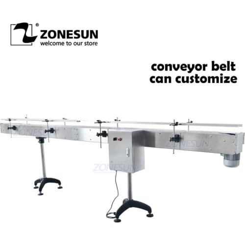 ZONESUN Custom Automatic Chain Conveyor Belt For Production Line