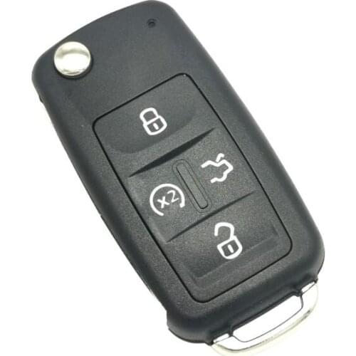 4 Buttons Empty Blank Replacement Case For Volkswagen VW Multivan Caravelle T5 4 Buttons Flip Folding Remote Key Shell