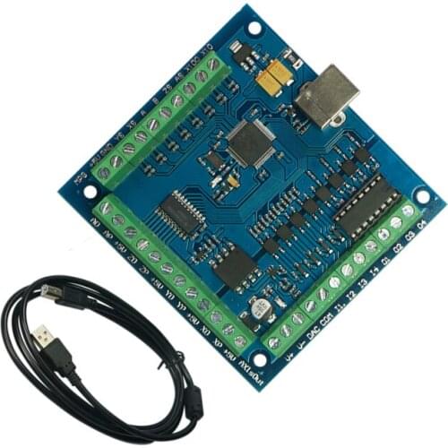 CNC MACH3 USB 4 Axis 100KHz Smooth Stepper Motion Controller card breakout Control board for DIY Mini CNC Engraving Machine