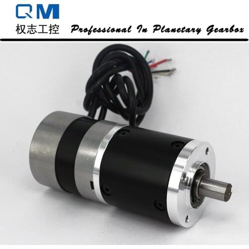 Gear dc motor planetary reduction gearbox ratio 20:1 nema 23 60W gear brushless dc motor 24V bldc motor