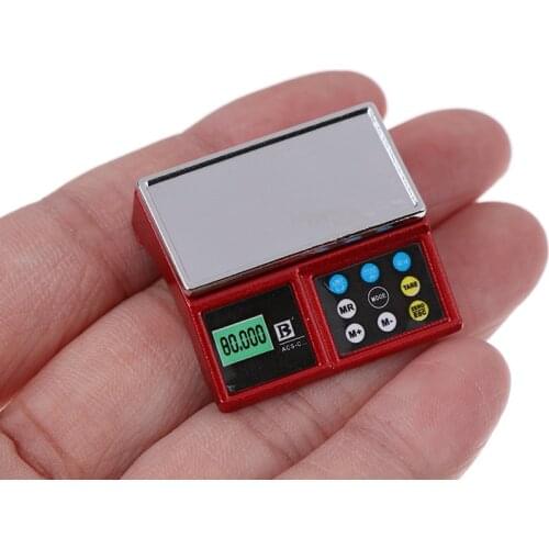 3 Colors 1:12 Doll House Scale Dollhouse Electronic Scale Play Supermarket Miniature Furniture Accessories Decor Toys