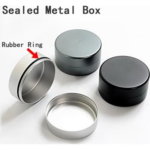 Sealed pocket Metal Storage Box Case Tin Candy Food Small Jars Tea Cans Outdoor Waterproof Case