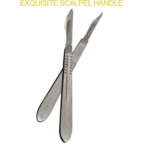 Surgical Shank Surgical Turret Holder Handle Exquisite Section 4 Thick Stainless Steel Shank Surgical Scalpel Blade