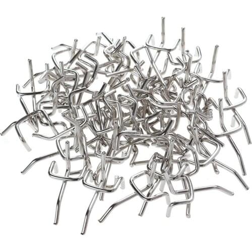 50Pcs Durable Carbon Steel Practical Pegboard Hooks Garage Workshop Storage Garage Work Shop Organization Display Hanging Tool