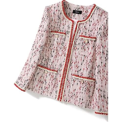 Small perfume wind New coat brief paragraph edition of loose aristocratic temperament fashion coat can customized big size